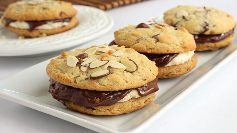 Almond Joy Sandwich Cookies