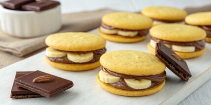 Banana Chocolate Sandwich Cookies