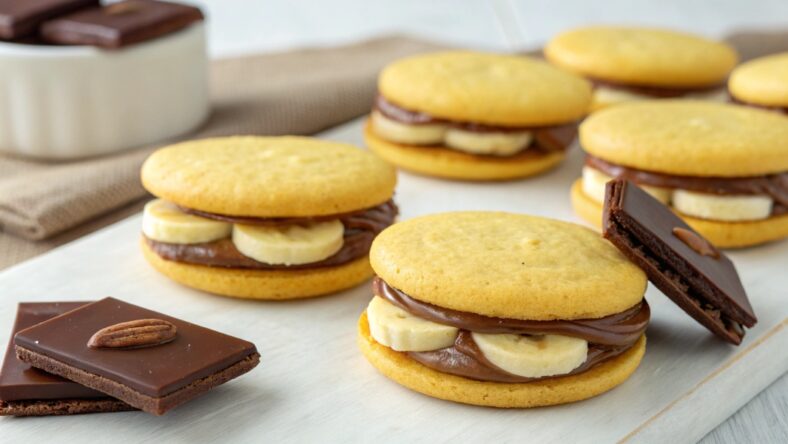 Banana Chocolate Sandwich Cookies