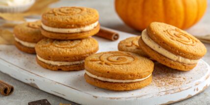 Pumpkin Spice Sandwich Cookies