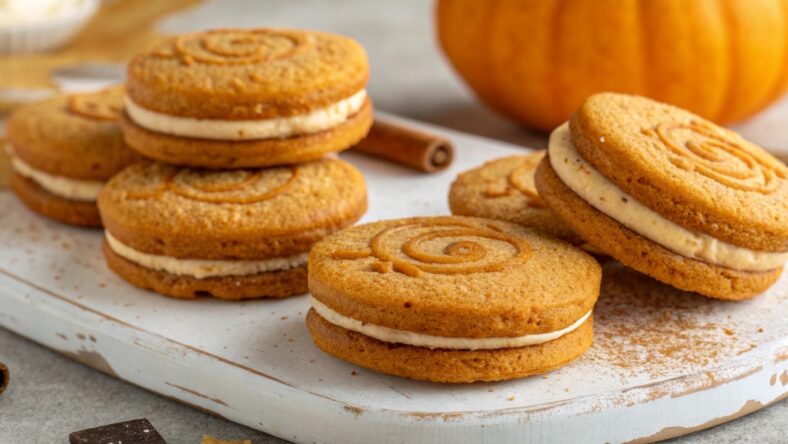 Pumpkin Spice Sandwich Cookies