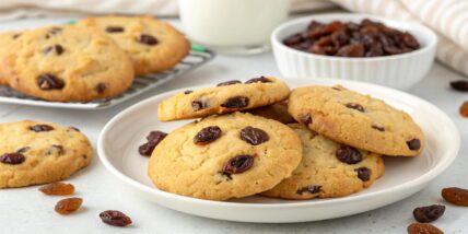 Rum Raisin Press Cookies