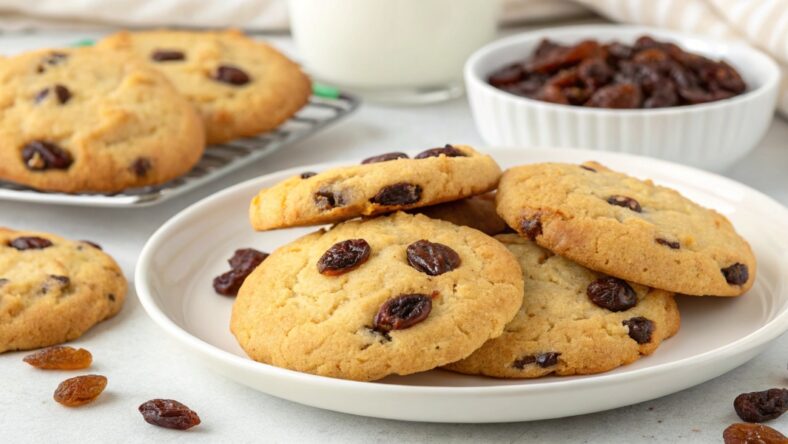 Rum Raisin Press Cookies