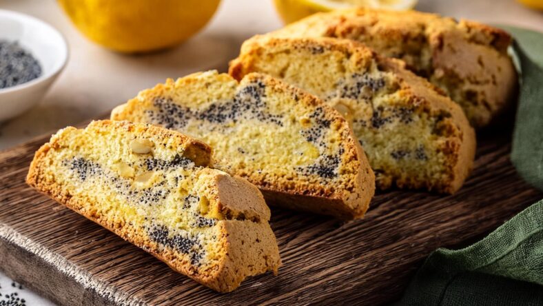 Lemon Poppy Seed Biscotti